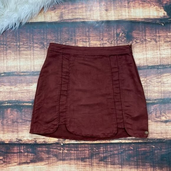 RELISTED Roxy Suede Skirt - Picture 1 of 7